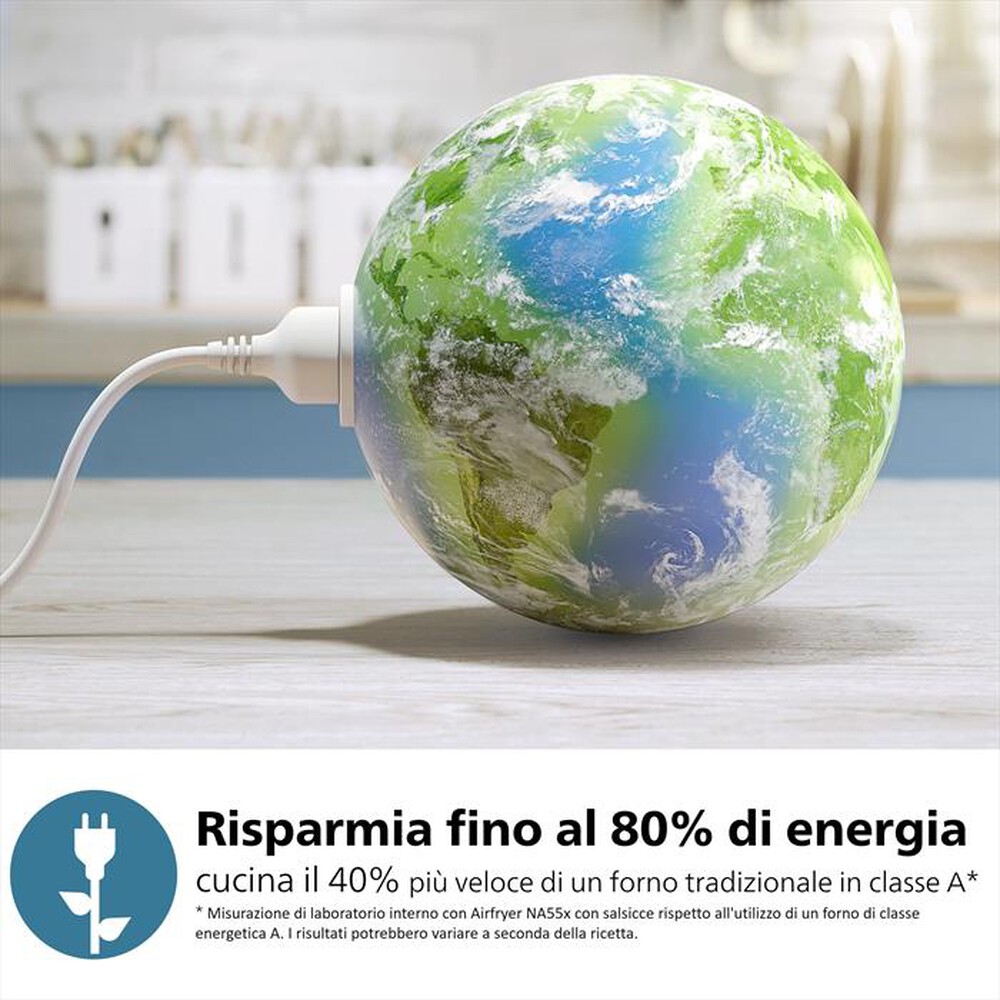 Immagine del prodotto PHILIPS - AIRFRYER SERIE 5000 DA 9L COTTURA VAPORE NA555/00-Inox