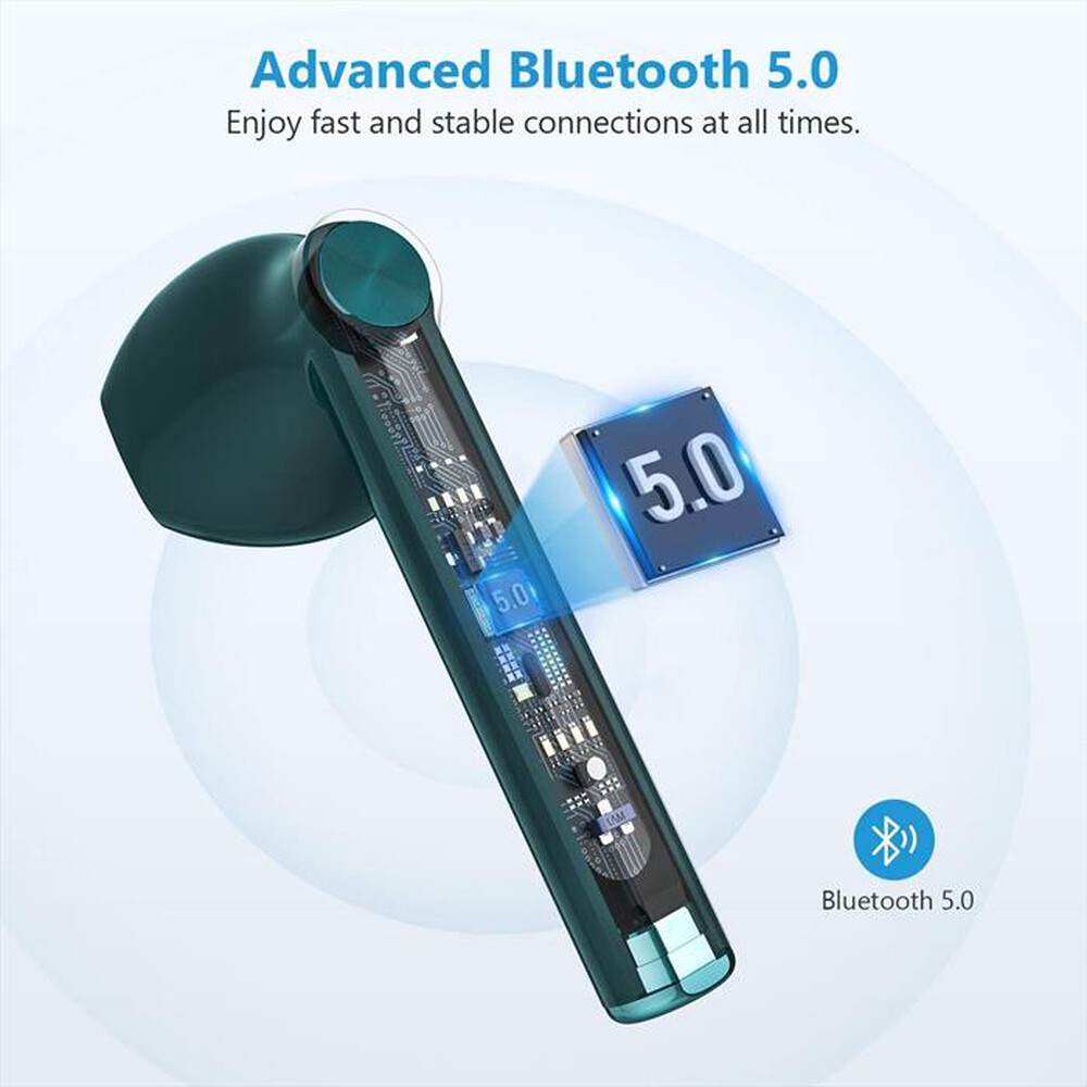 "LENOVO - HT30 AURICOLARI BLUETOOTH RICARICA WIRELESS-MENTA"