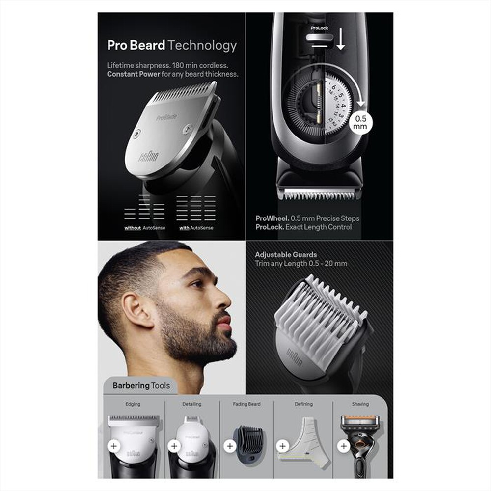 Immagine del prodotto BRAUN - Regolabarba BT9420-NERO/GRIGIO