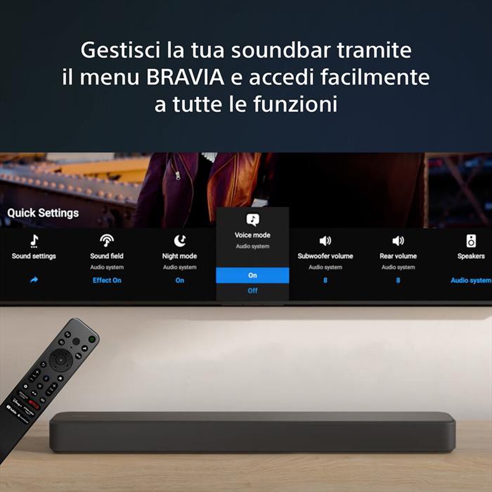 Immagine del prodotto SONY - Soundbar 3.1 HTS2000.CEL-Nero