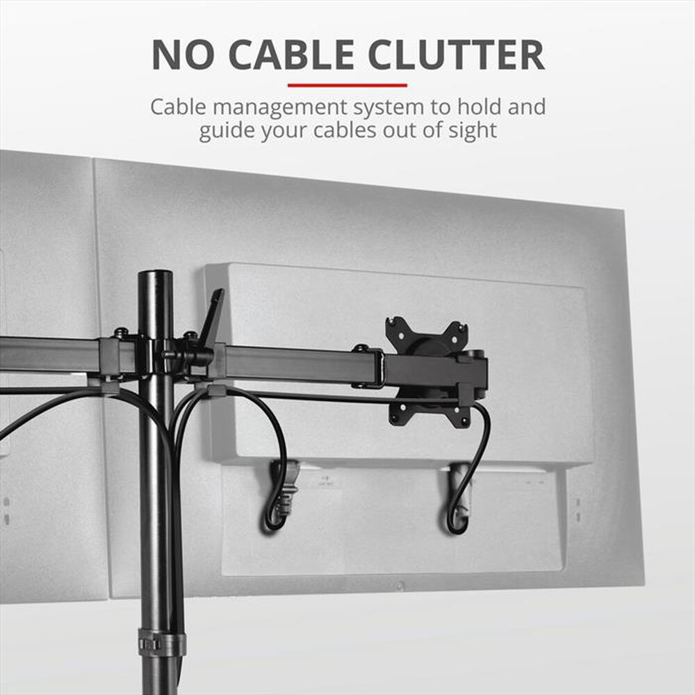 "TRUST - GXT1120 MARA DUAL MONITOR ARM-Black"