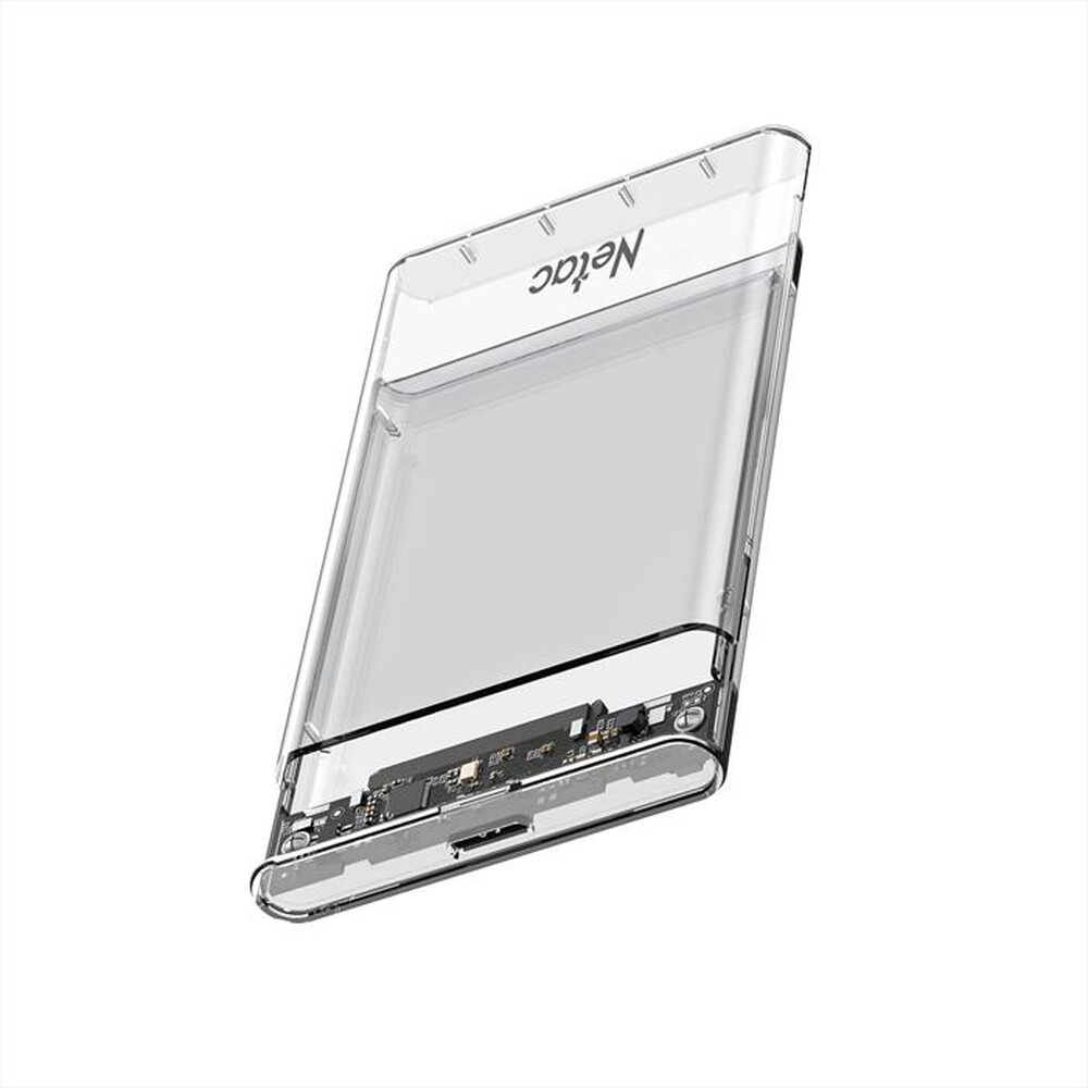 "NETAC - CABINET ENCLOSURE PER 2.5 SATA-USB 3.0 C - C-TRASPARENTE"
