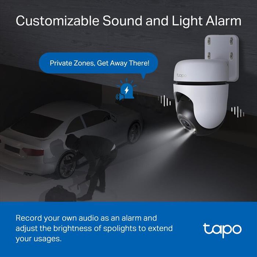 "TP-LINK - Telecamera TC41 OUTDOOR PAN/TILT SECURITY WI-FI 2K"