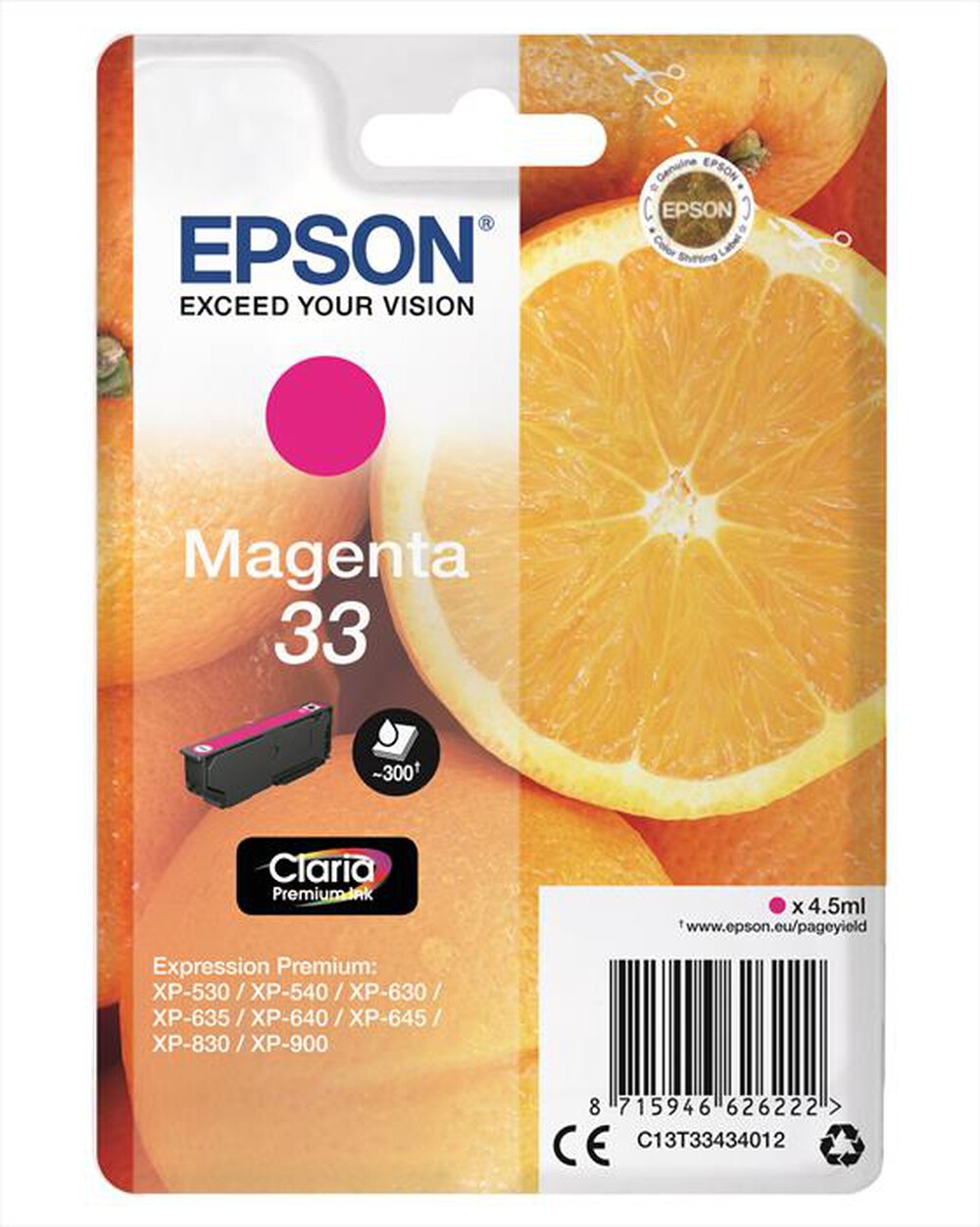 "EPSON - C13T33434022 - Magenta"