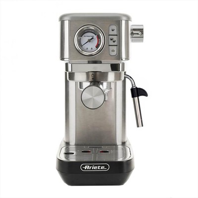 ARIETE - 1381 Macchina da caff&egrave; espresso con manometro-Silver