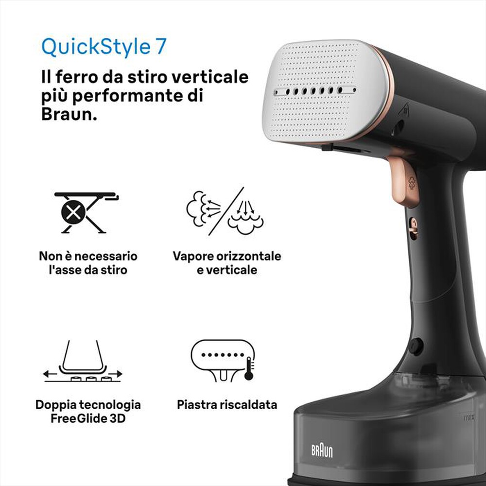 Immagine del prodotto BRAUN - Stiratore verticale QUICKSTYLE 7 GS7077BK-NERO