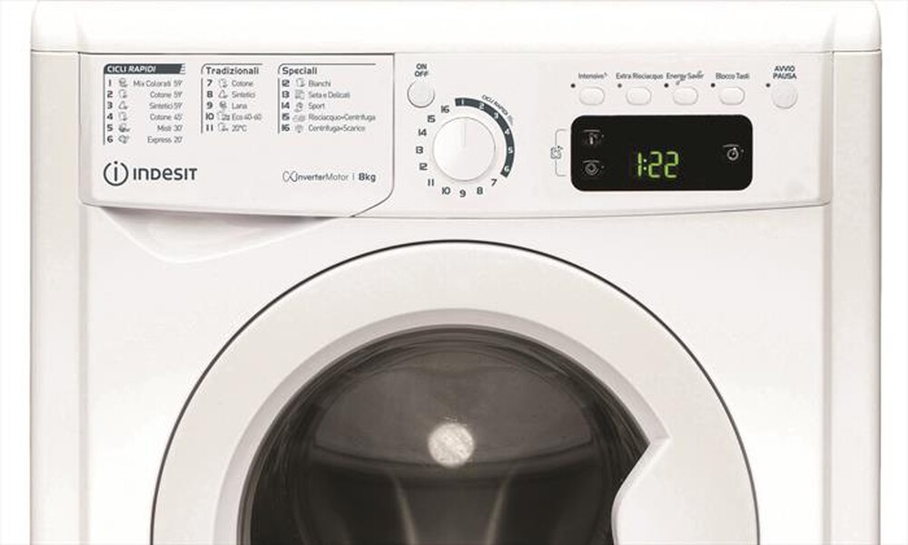 "INDESIT - Lavatrice EWE 81283 W IT N 8 Kg Classe D"