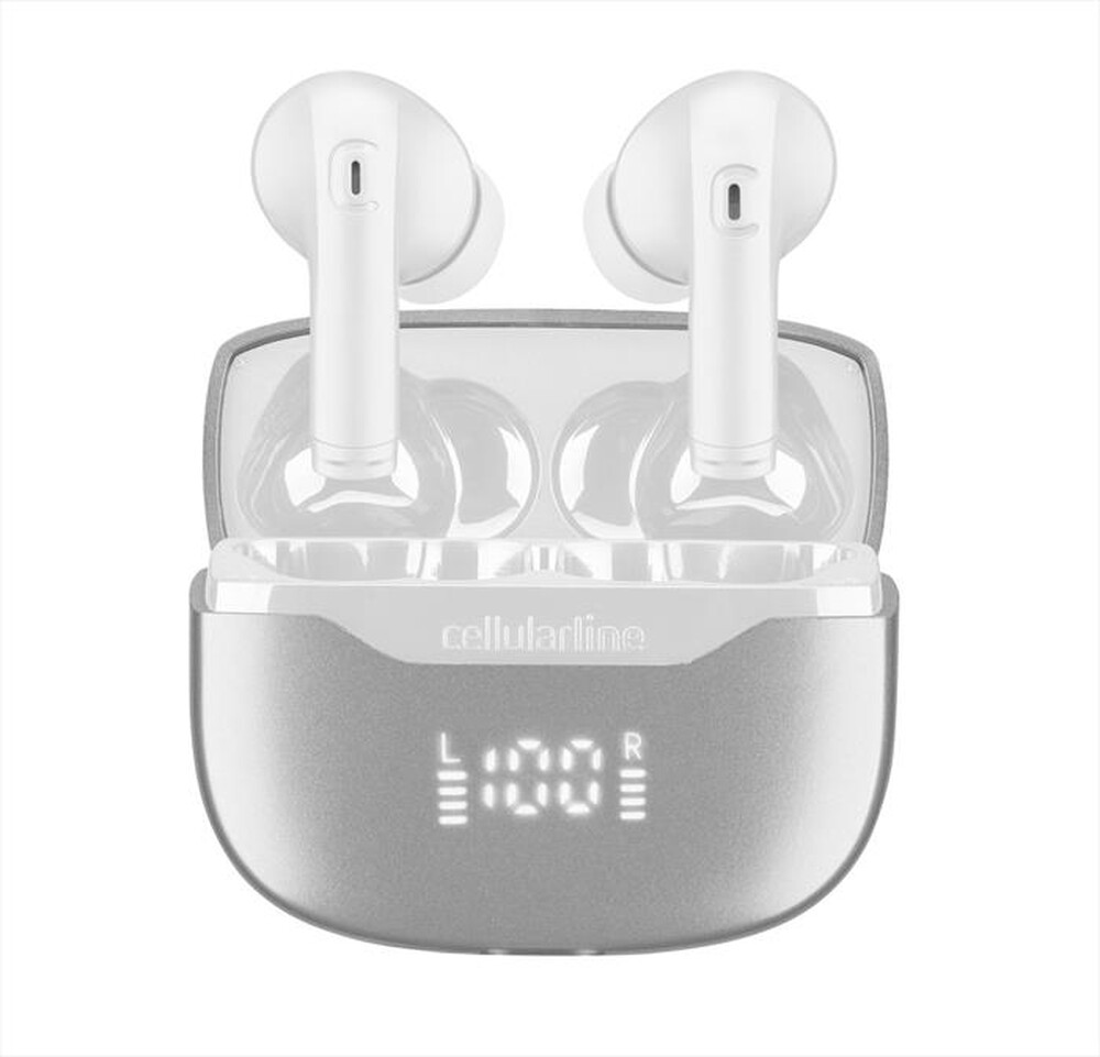 Immagine del prodotto CELLULARLINE - Auricolare bluetooth BTKEYPROTWSW-Bianco
