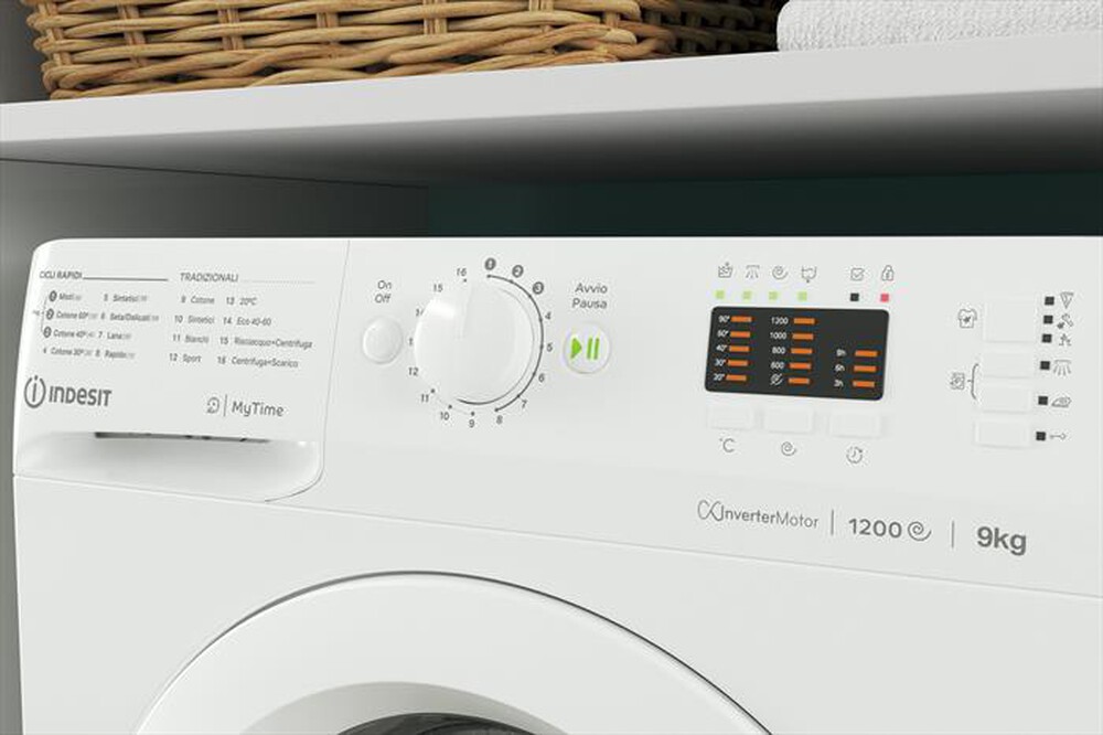 "INDESIT - Lavatrice MTWA 91285 W IT 9 Kg Classe B"