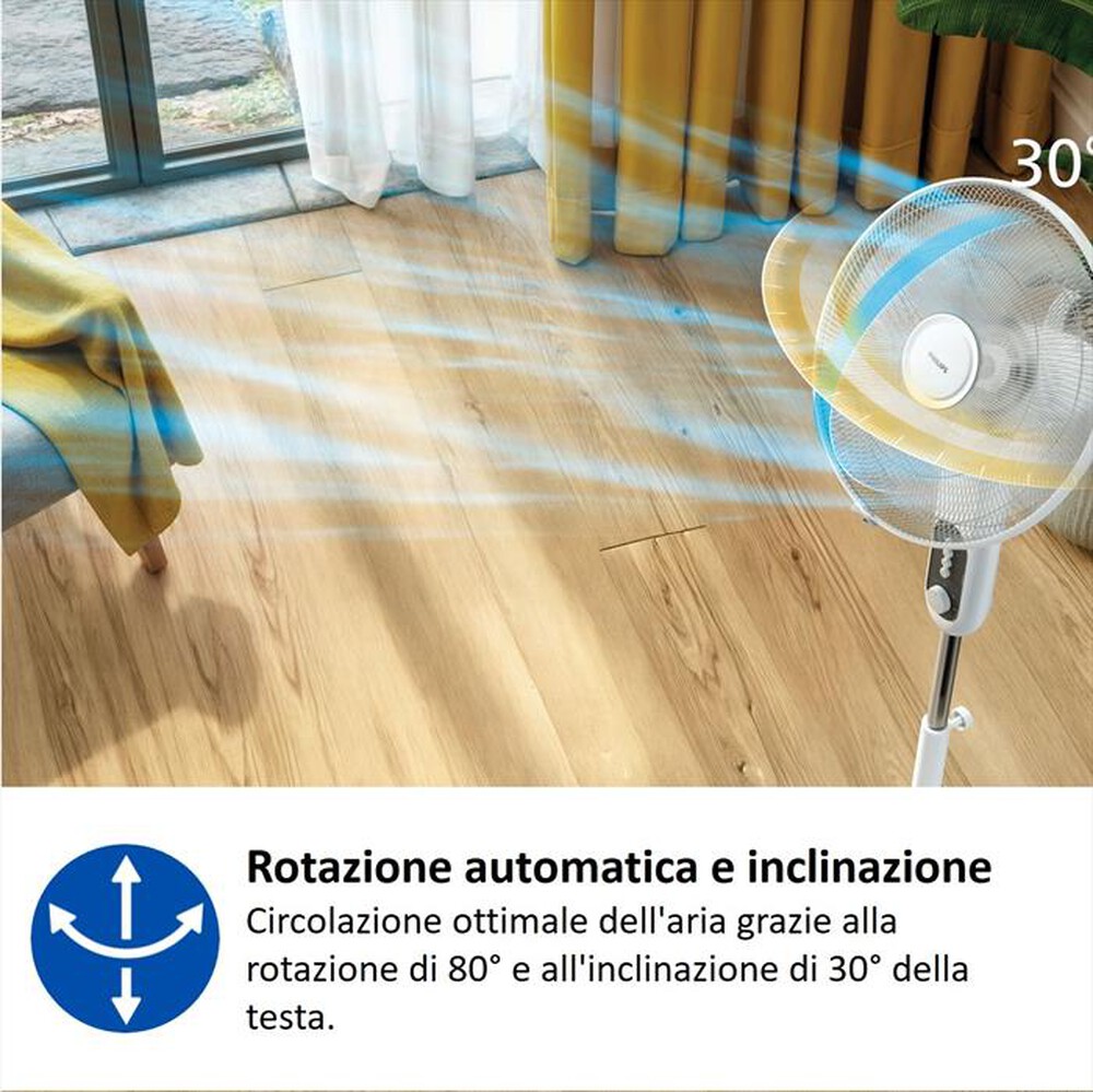 Immagine del prodotto PHILIPS - Ventilatore a piantana SERIE 1000 CX1220/00-Bianco