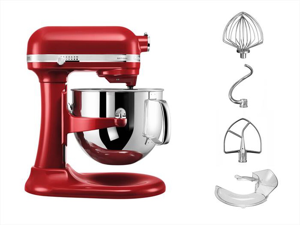 "KITCHENAID - 5KSM7580XEER \"Artisan\"-ROSSO IMPERIALE/ZINCO PRESSOFU"
