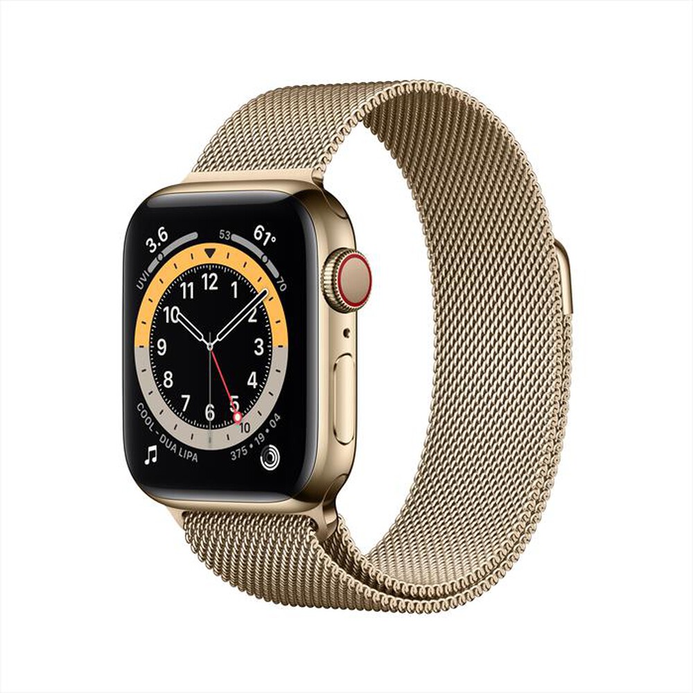 "APPLE - Watch Series 6 GPS+Cellular 40mm Acciaio Oro-Gold Milanese Loop"