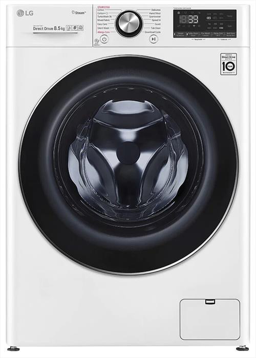 "LG - Lavatrice AI DD V9 F2WV9S8P2E 8,5kg Classe A-Bianco"