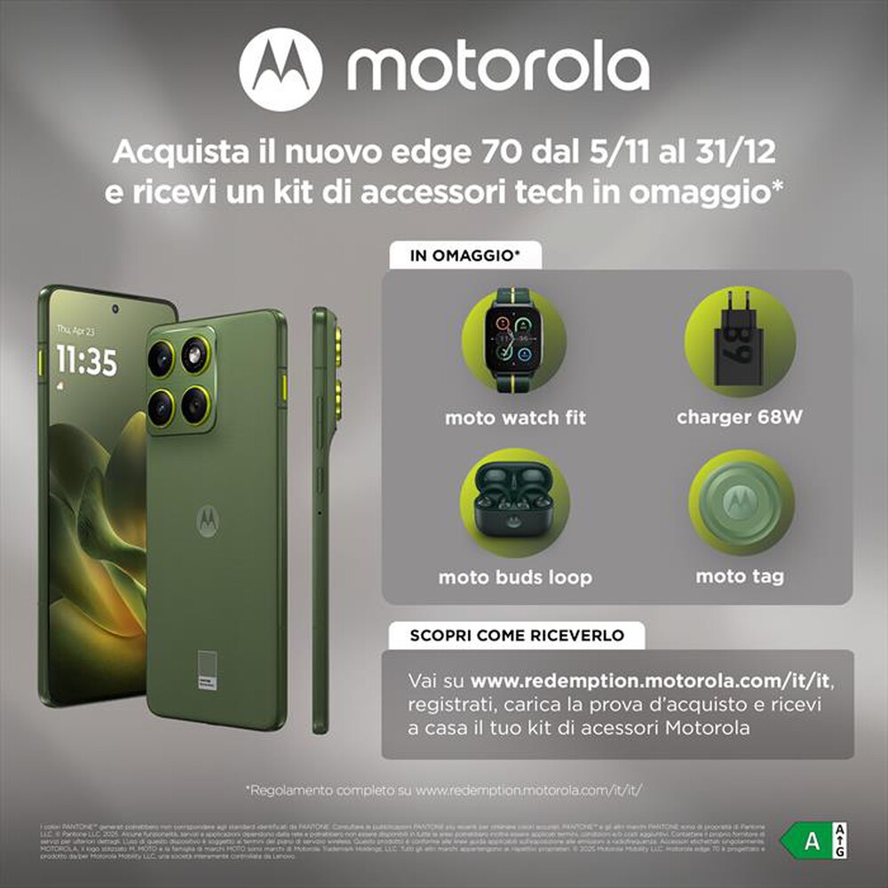 Immagine del prodotto MOTOROLA - Smartphone EDGE 70-PANTONE Bronze Green