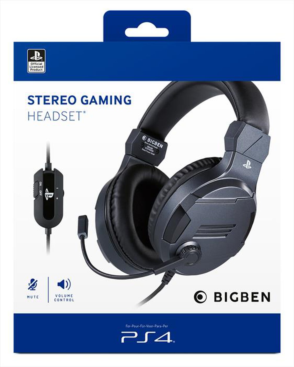 "BIG BEN - CUFFIE GAMING STEREO V3 PS5-Nero/Titanio"