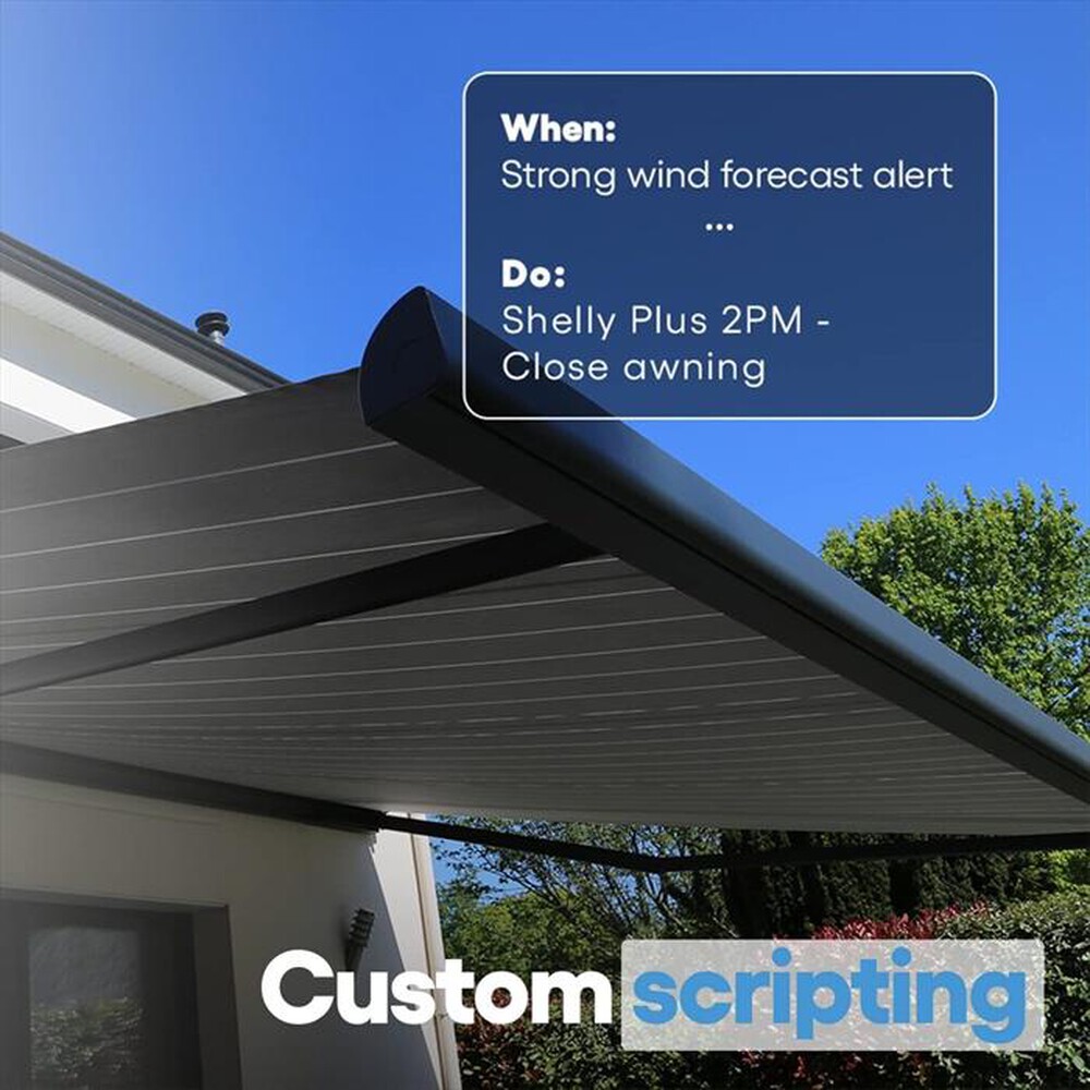 Immagine del prodotto SHELLY - Interruttore Relè Wi-Fi a 2 canali PLUS 2PM-BLACK