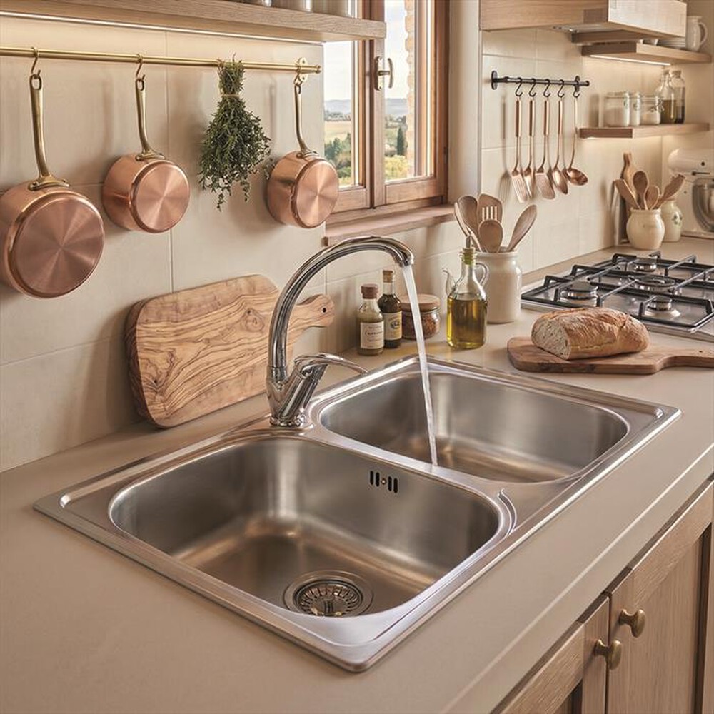 Immagine del prodotto GLEM GAS - Lavello 2 vasche EUR862-Inox