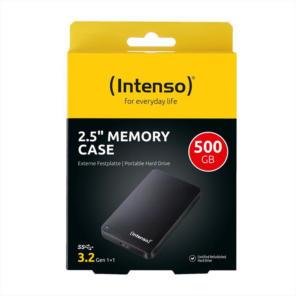 Immagine del prodotto INTENSO - Hard disk esterno REFURBISHED 500GB-NERO