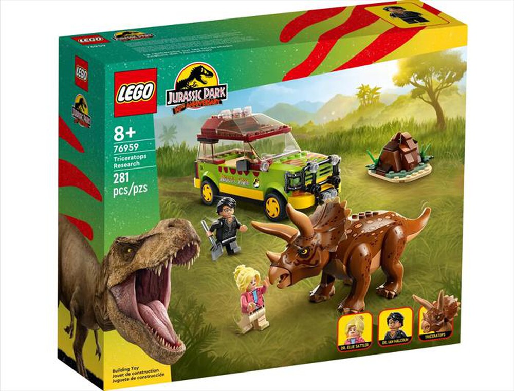 "LEGO - JURASSIC WORLD La ricerca del Triceratopo - 76959-Multicolore"