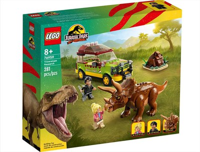 LEGO - JURASSIC WORLD La ricerca del Triceratopo - 76959-Multicolore