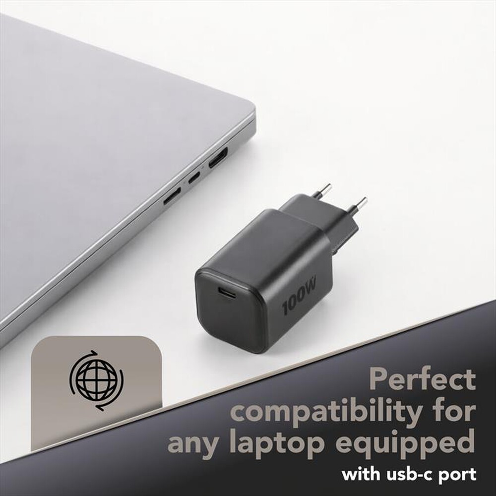 Immagine del prodotto CELLULARLINE - Caricabatterie da rete 100W KIT ACH 100W-Nero