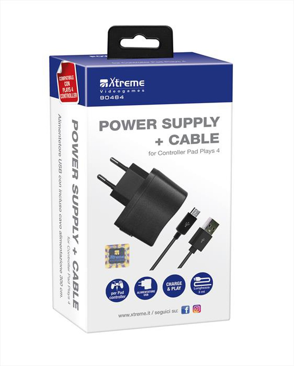 Immagine del prodotto XTREME - 90464 - PS4 USB Power Supply