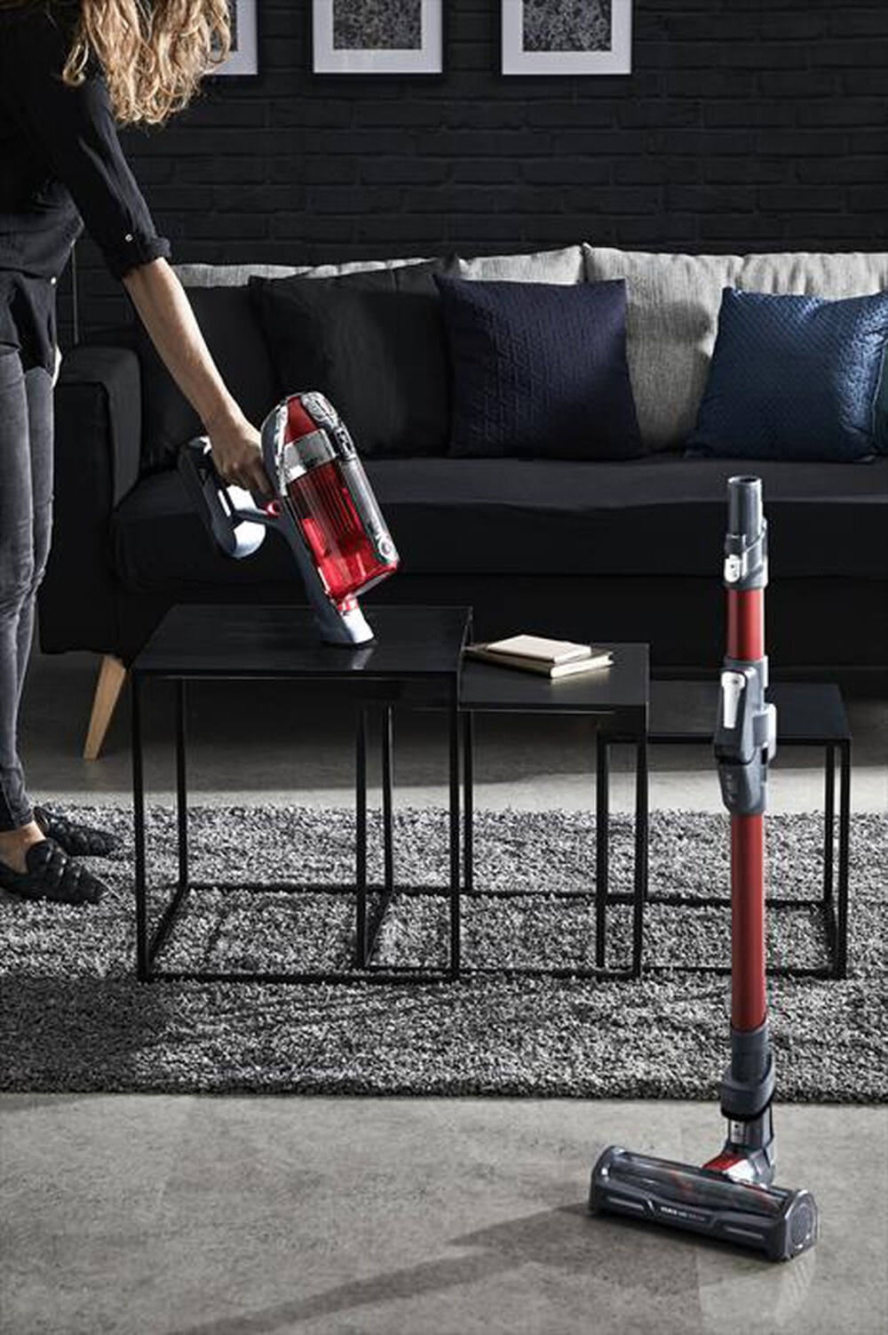"ROWENTA - RH9879 X-FORCE 11.60 Aspirapolvere Senza Fili-Rosso regale e grigio interno"