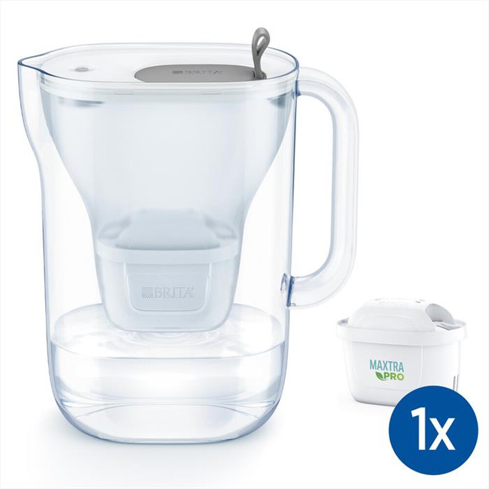 "BRITA - Caraffa filtrante STYLE MXPRO-Bianco/Grigio/Trasparente"