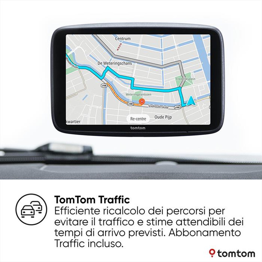 "TOM TOM - Navigatore portatile GO SUPERIOR 6\"-Nero"