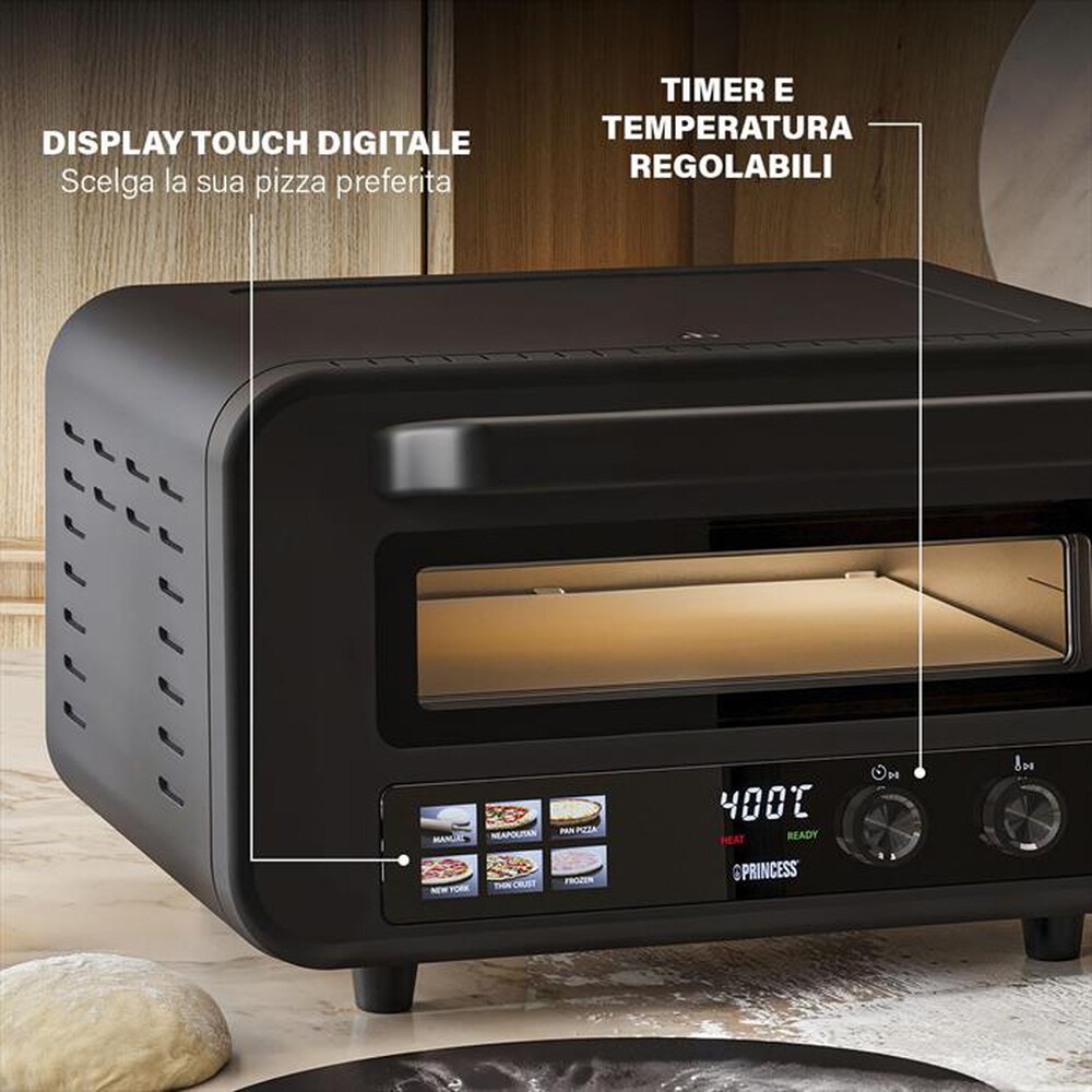 Immagine del prodotto PRINCESS - 112780 - FORNO PER PIZZA PRO MAX-Nero / Metallo