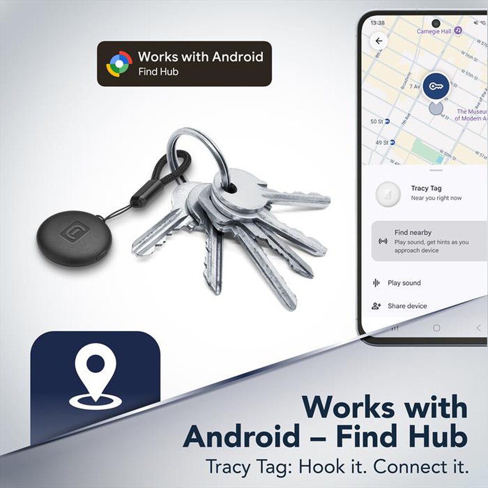 Immagine del prodotto CELLULARLINE - TRACY TAG FOR ANDROID-Nero