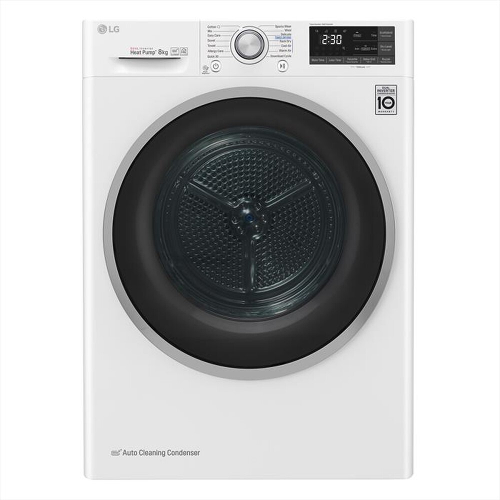 "LG - Asciugatrice RC80U2AV3W - 8 Kg - A+++-White"