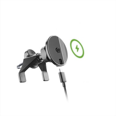 CELLULARLINE - Supporto auto con ricarica MAG HOLDER QI2 25W-Nero