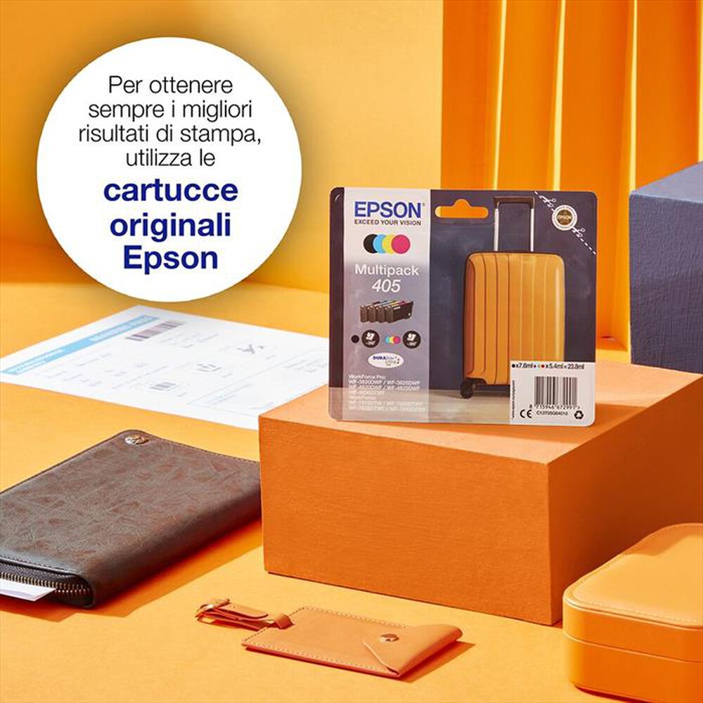 Immagine del prodotto EPSON - EPSON INCHIOSTRO  SERIE VALIGIA 405XL MPK 4 COL-Nero,ciano,magenta,giallo-XL