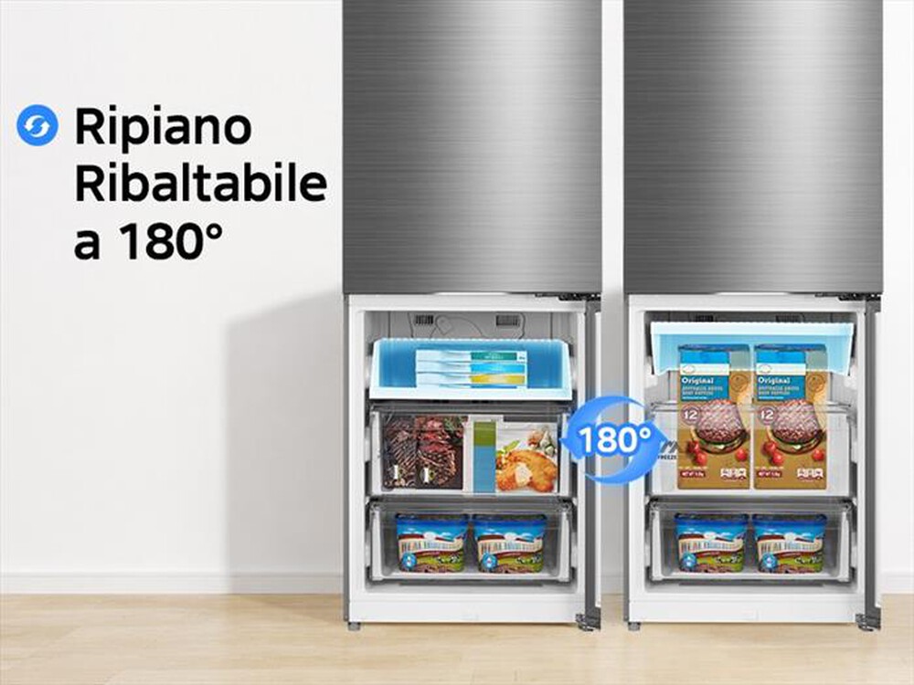 Immagine del prodotto MIDEA - Frigorifero combinato MDRB600MIC46 Classe C 442lt-Inox