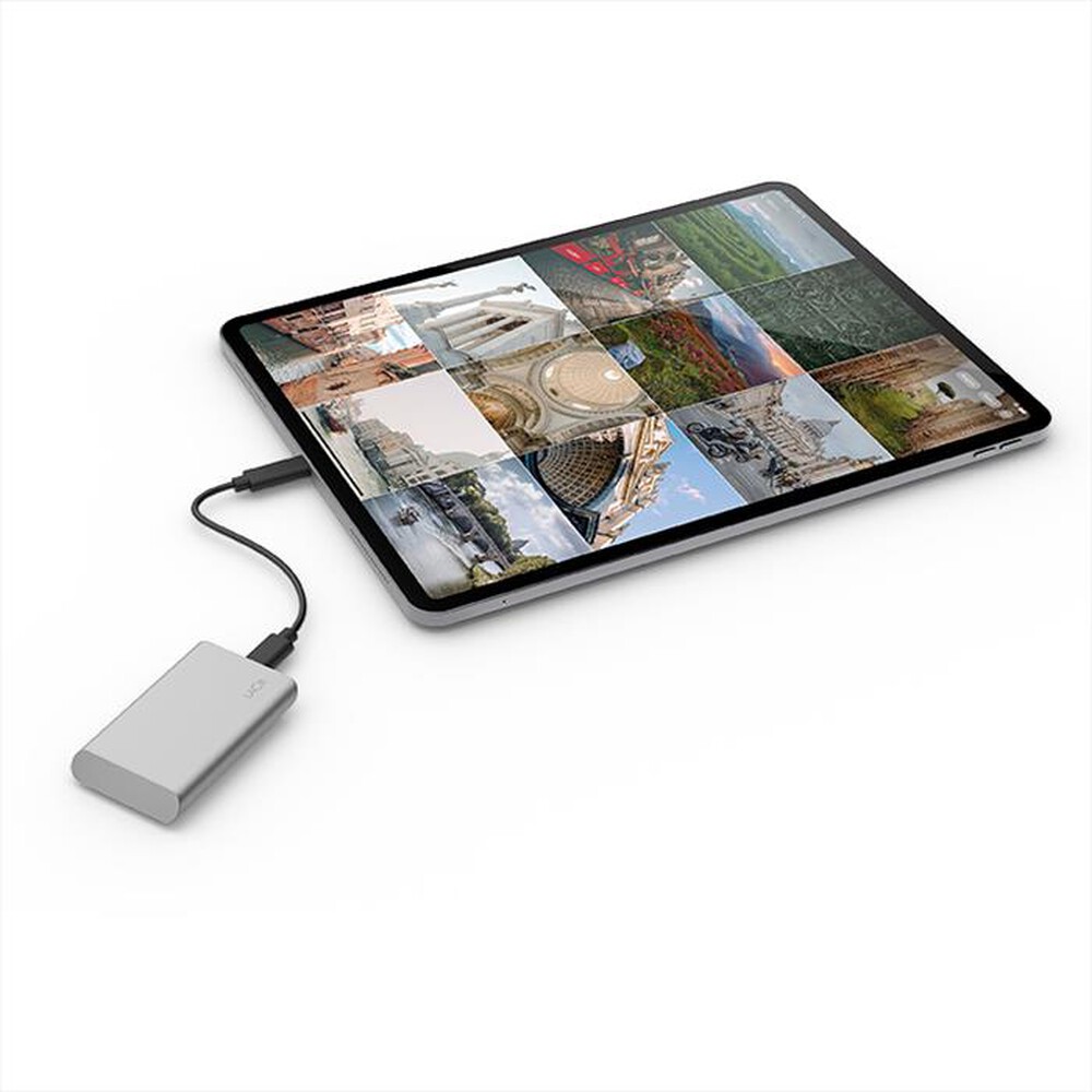 "LACIE - 2TB LACIE PORTABLE SSD USB-C-GRIGIO"