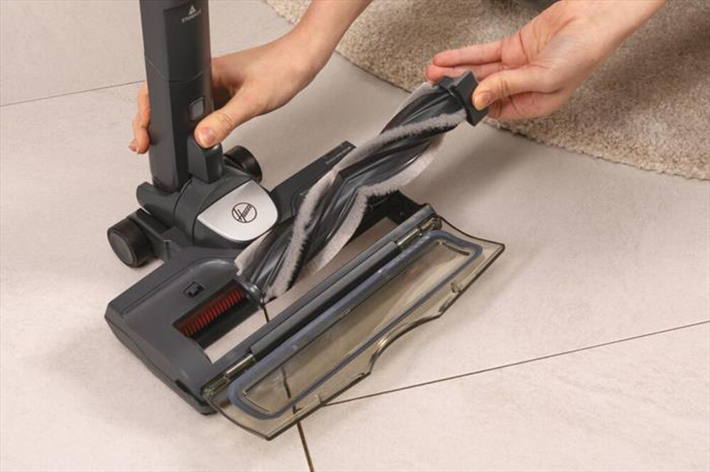 "HOOVER - Aspirapolvere ricaricabile HF522STH-Grigio, Rosso"