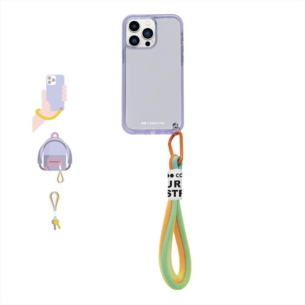 "CASEME - Cover CMCOVFLUOIP1461PV per iPhone 14 Pro-Viola"