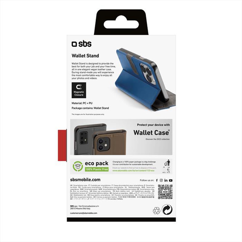 "SBS - Cover TEBKWALIP1461PB per iPhone 14  Pro-Blu"