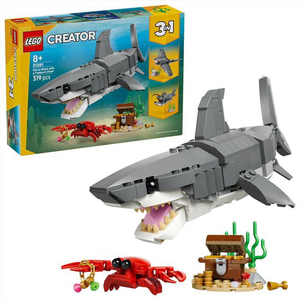 Immagine del prodotto LEGO - CREATOR 3IN1 Squalo con scrigno del tesoro - 31381