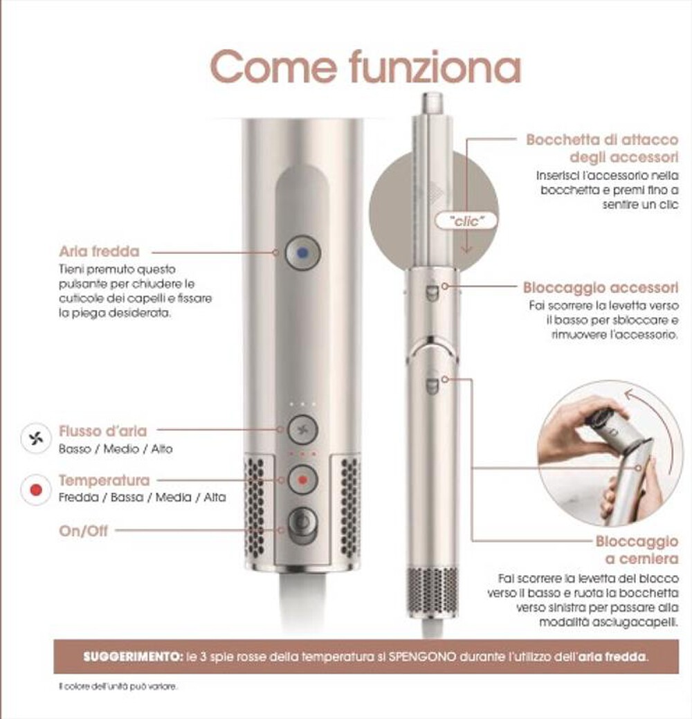 Immagine del prodotto SHARK - Styler e asciugacapelli FLEXSTYLE 5 in 1 HD440SLEU-CHAMPAGNE