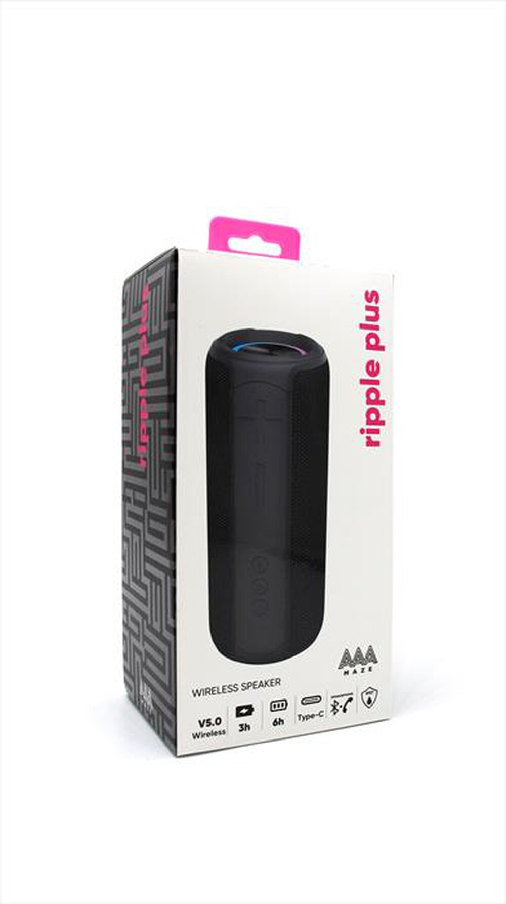 "AAAMAZE - SPEAKER BLUETOOTH RIPPLE PLUS-NERO"