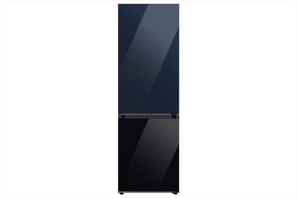 "SAMSUNG - Frigorifero combinato F-RB34D154122 BESPOKE-Glam Navy-Clean Black"