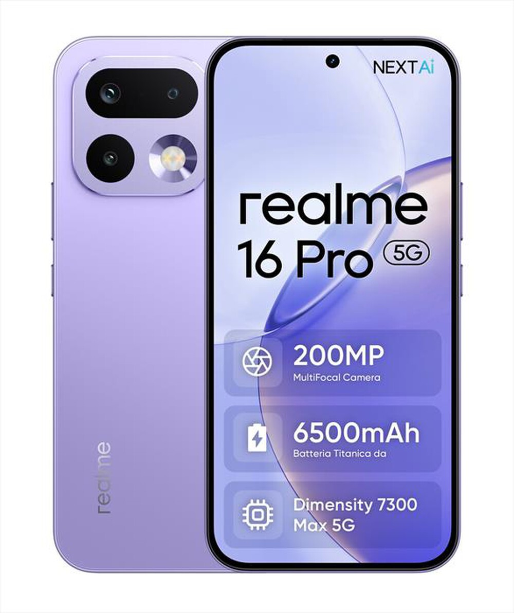 Immagine del prodotto REALME - Smartphone REALME 16 PRO 5G (512GB 8GB)-Orchid Purple