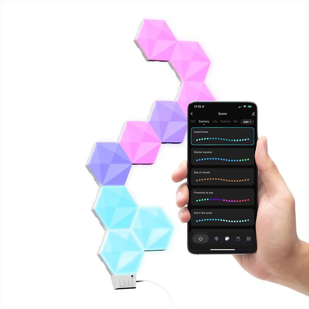 "TRUST - GXT902 VYBZ RGB HEXAGON LIGHT PANELS-White"