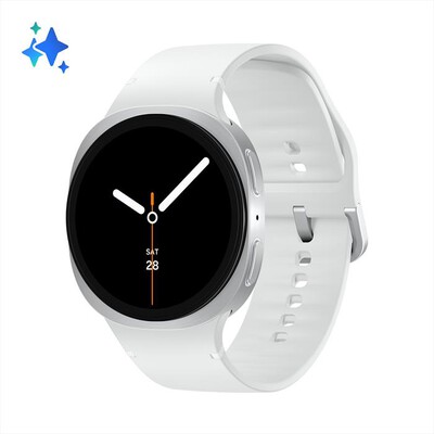 SAMSUNG - Galaxy Watch8 40mm BT, 2+32GB-Silver