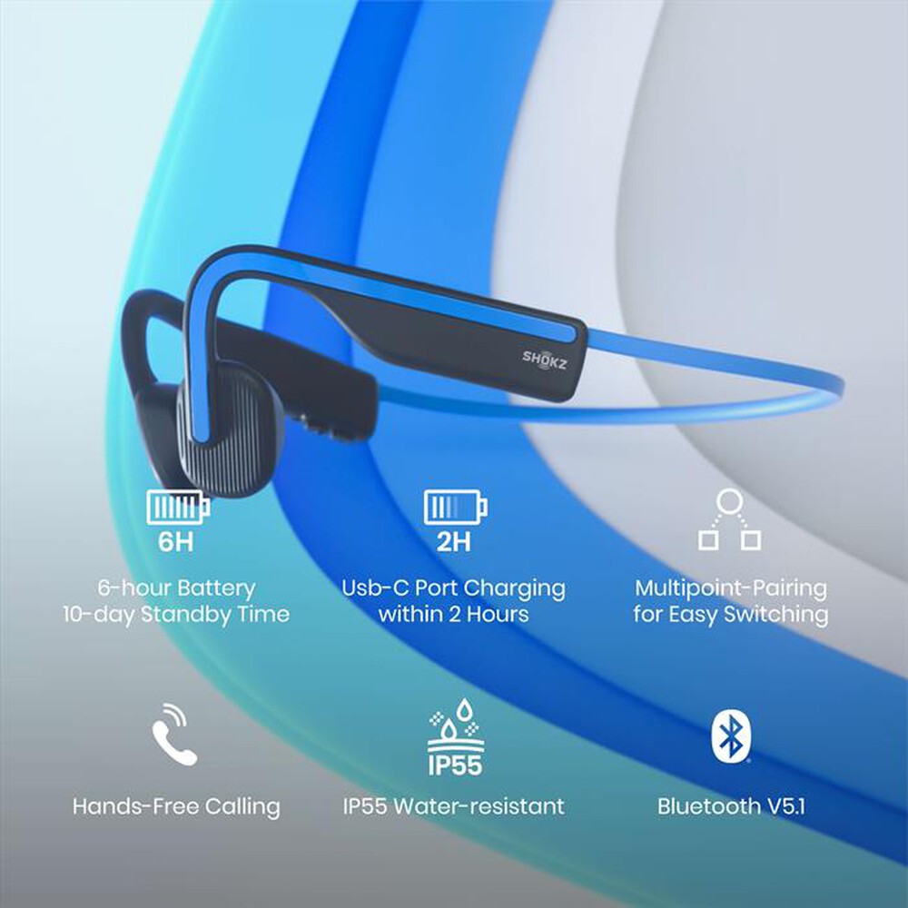 "SHOKZ - Auricolare BT OPENMOVE-Blue"