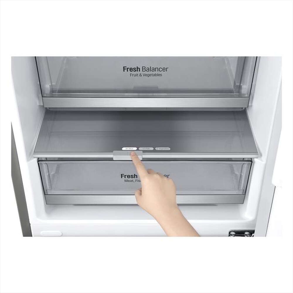 "LG - Frigorifero combinato GBB92STBAP Classe A 419lt-STAINLESS STEEL"
