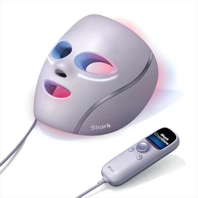 SHARK - CRYOGLOW MASCHERA VISO LED-Bianco