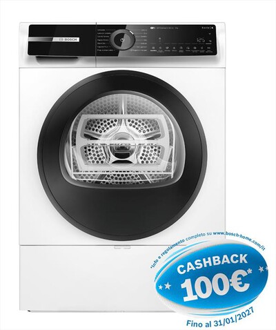 BOSCH - Asciugatrice WQN246D0IT ASCIUGATRICE 9Kg Classe B-Bianco
